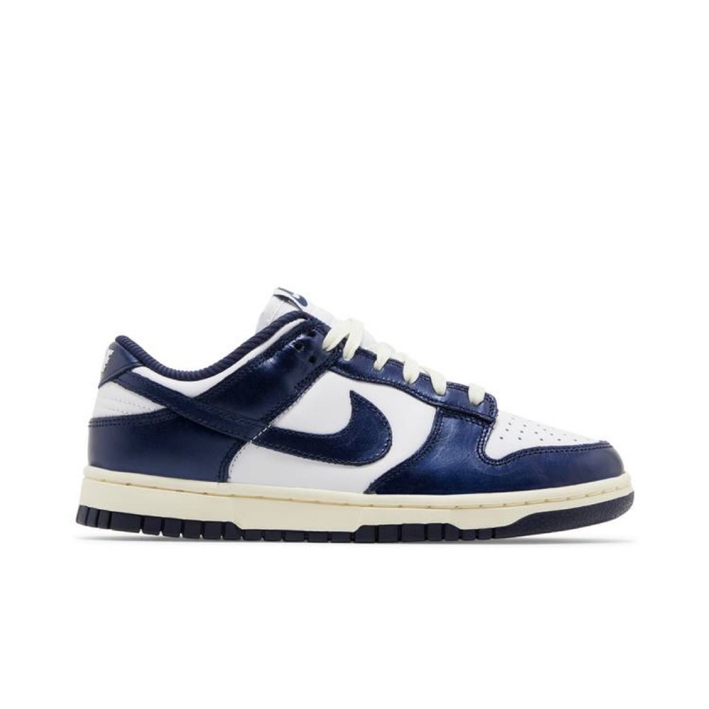 NIke Wmns Dunk Low Premium "Vintage Navy" FN7197-100 NEW - Picture 2 of 7